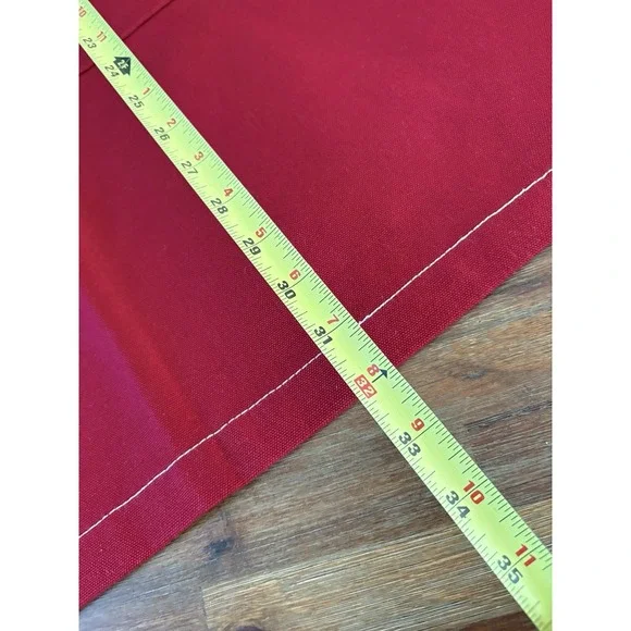 Sur la Table Apron Signature Red 100% Cotton Pockets O/S Adjustable Never Used - Picture 14 of 14